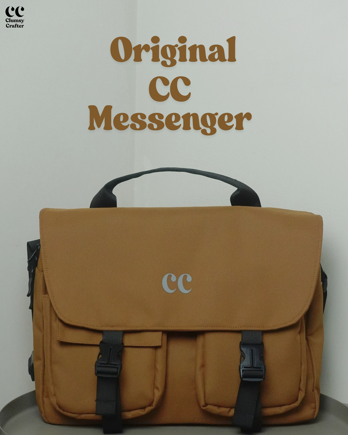 CC Messenger Bag- Brown