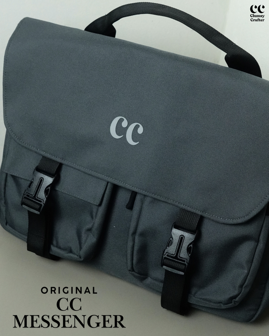 CC Messenger Bag- Grey