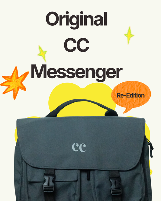 CC Messenger Bag- Grey