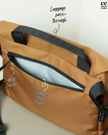 CC Messenger Bag- Brown
