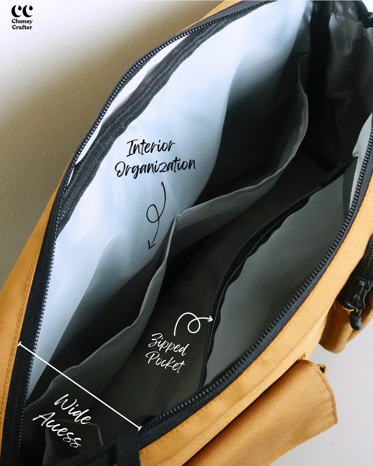 CC Messenger Bag- Brown