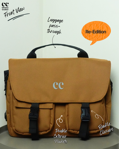 CC Messenger Bag- Brown