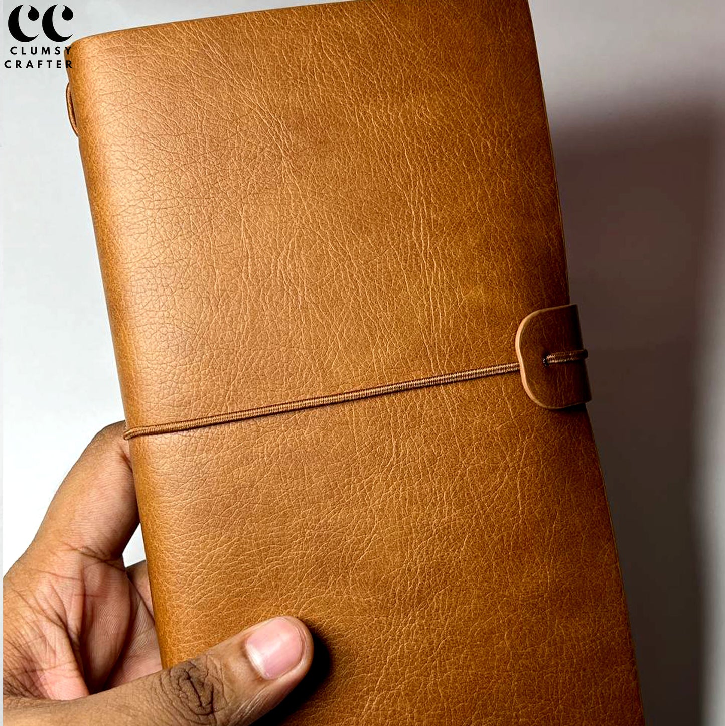 13.3 LEATHER NOTEBOOK- STRAP CLOSURE