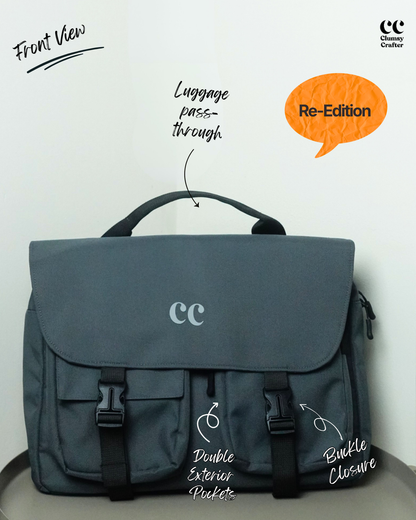 CC Messenger Bag- Grey