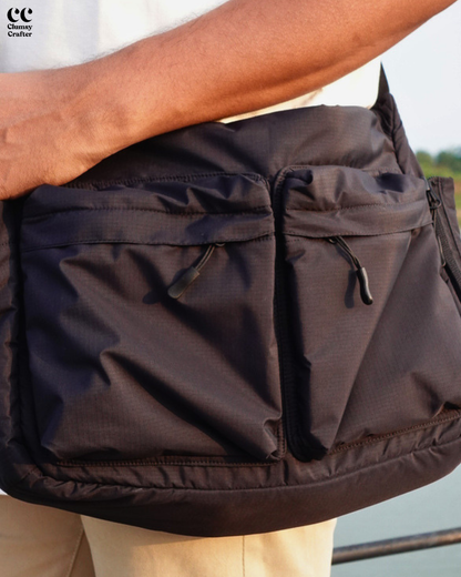 Juno Messenger Bag  - Black