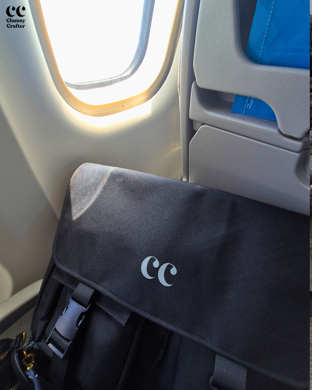 CC Messenger Bag- Black