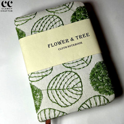 MINI POCKET SIZED FLOWER & TREE- CLOTH NOTEBOOK