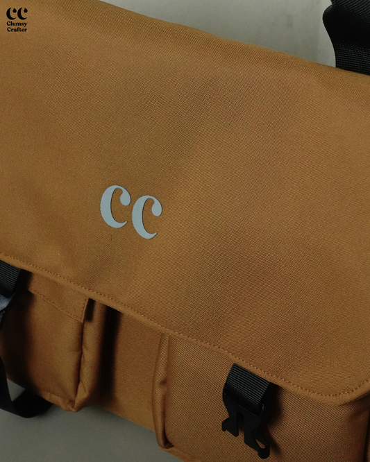 CC Messenger Bag- Brown