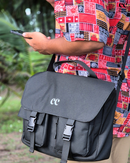 CC Messenger Bag- Black