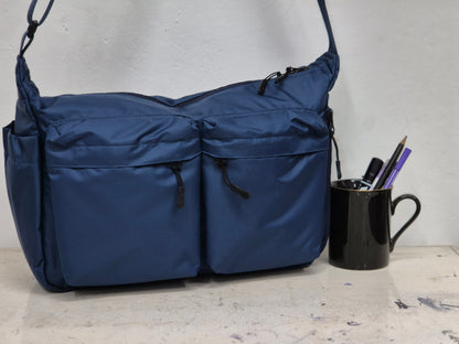 Juno Messenger Bag- Midnight Blue
