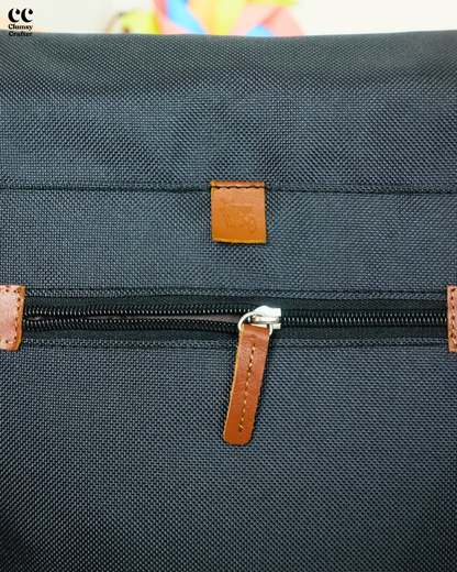 Brief Messenger Bag- Metalic Grey