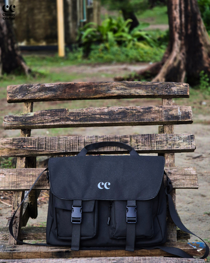 CC Messenger Bag- Black