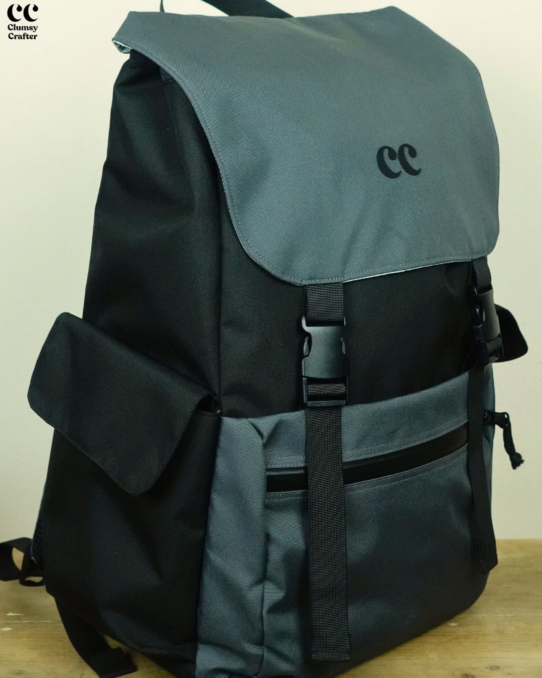 Astro Backpack- Grey Black