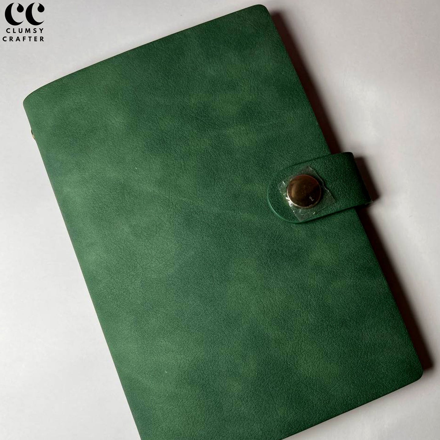 13.5 LEATHER NOTEBOOK- BUTTON CLOSURE