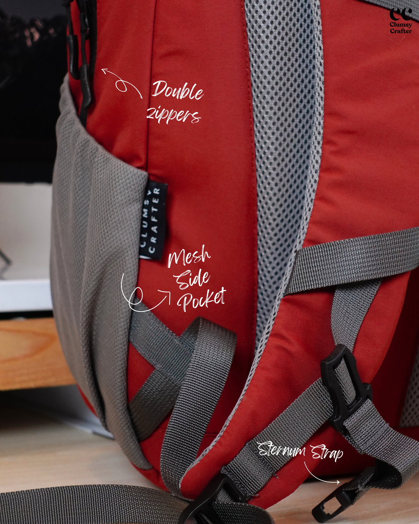 Nomad Daypack- Deep Maroon