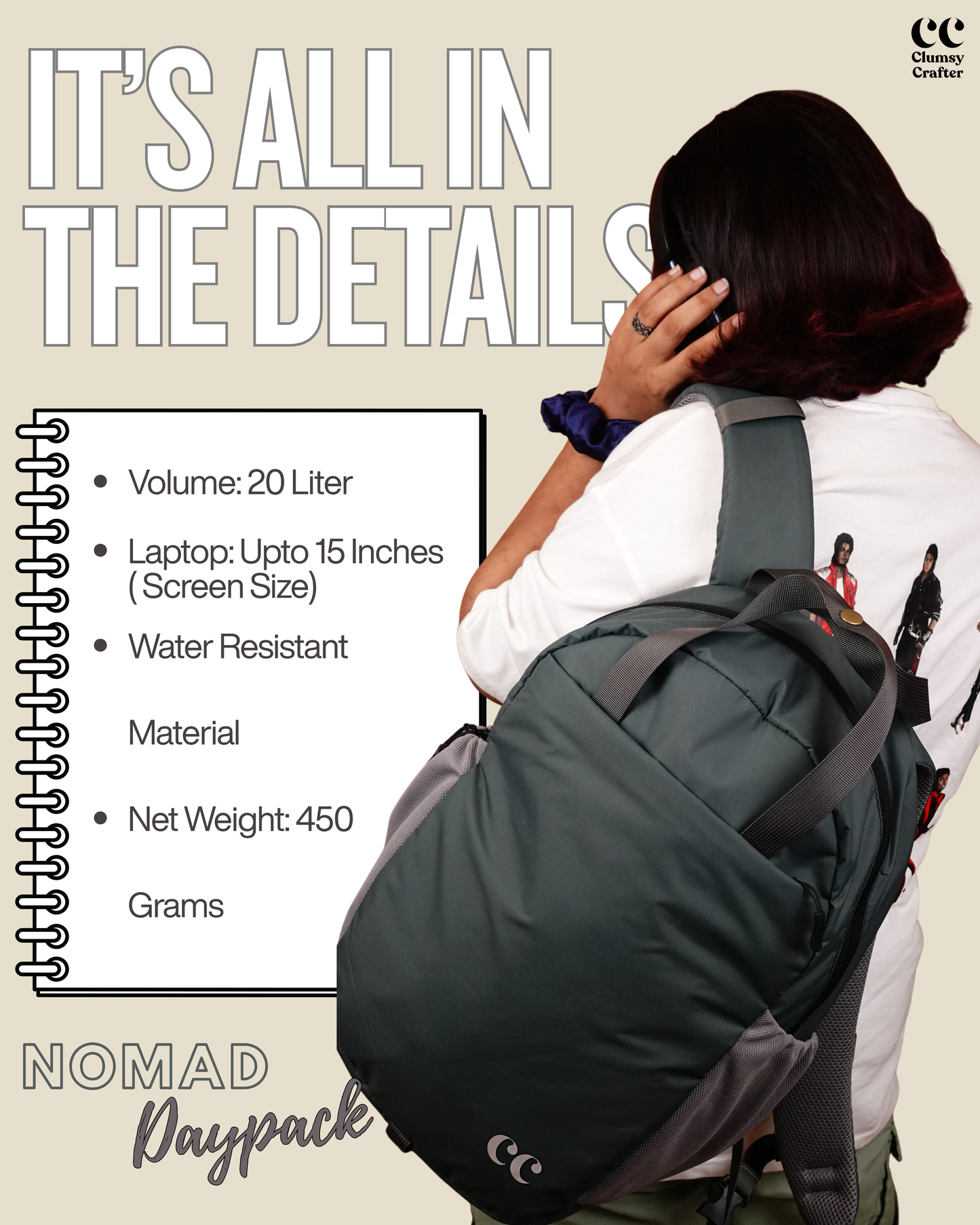 Nomad Daypack- Sage Green