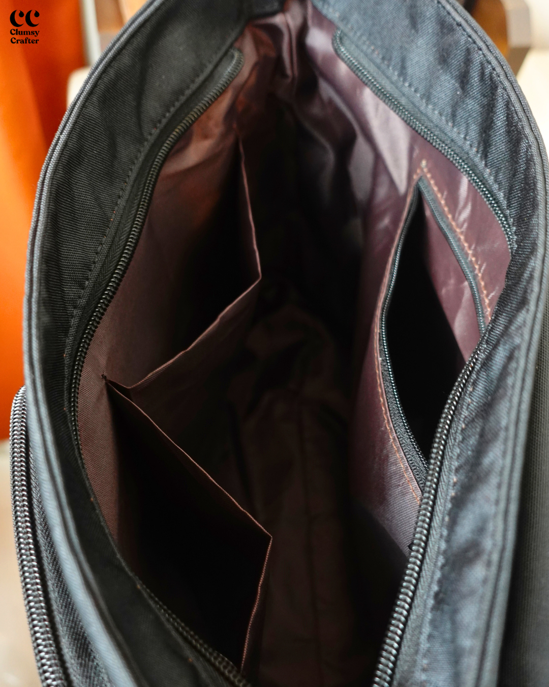 Brief Messenger Bag- Dark Brown
