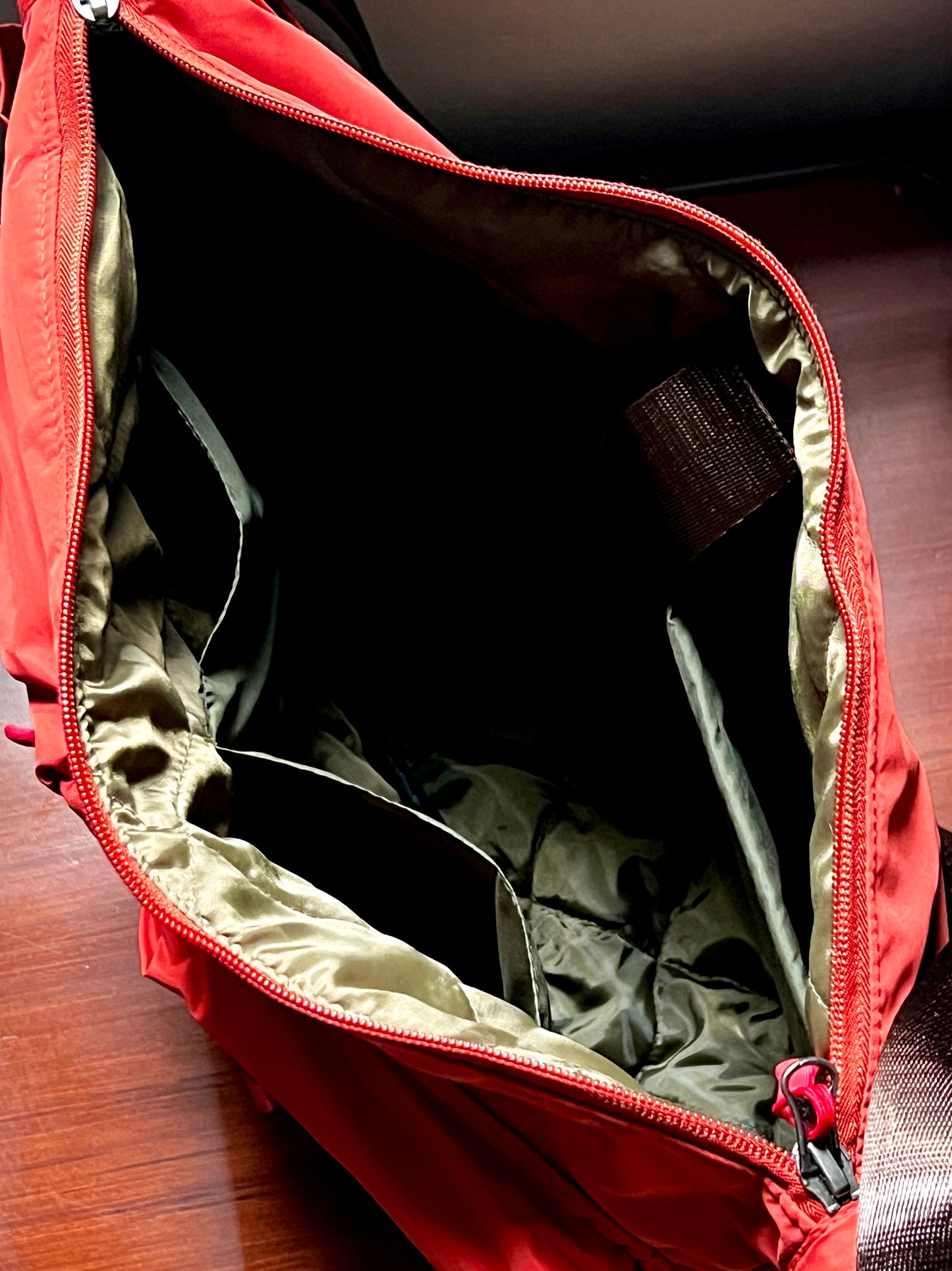 Juno Messenger Bag- Rustic Orange with sea green inner lining