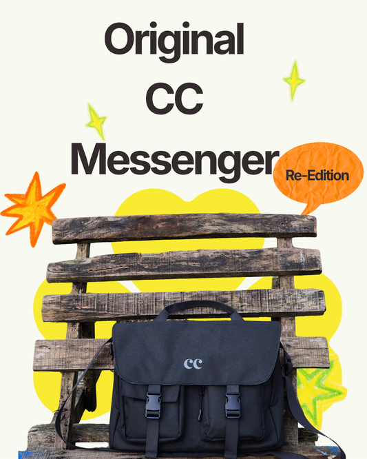CC Messenger Bag- Black