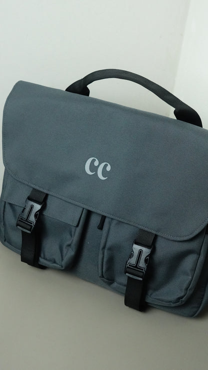 CC Messenger Bag- Grey