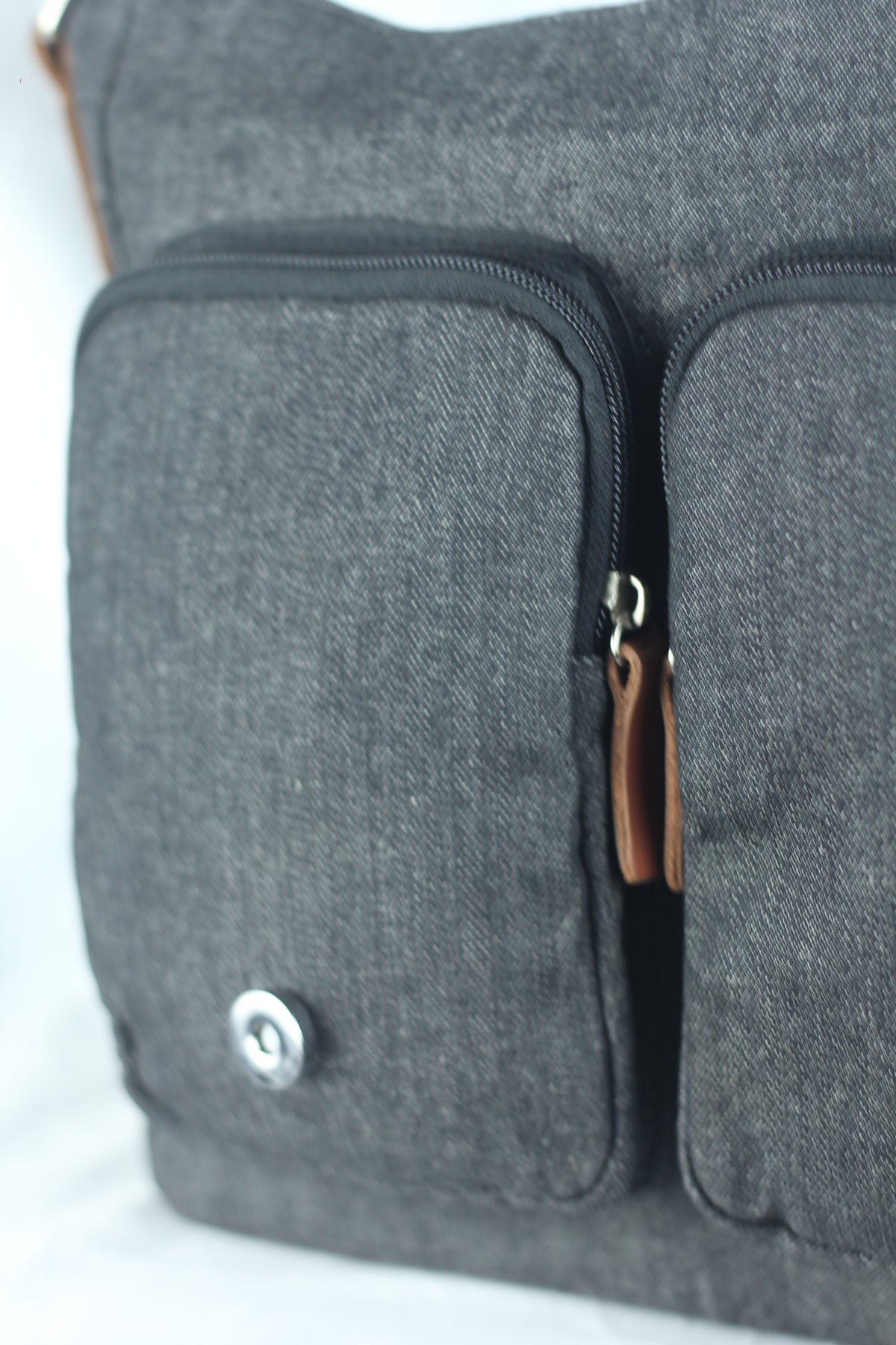 Brief Messenger Bag- Denim