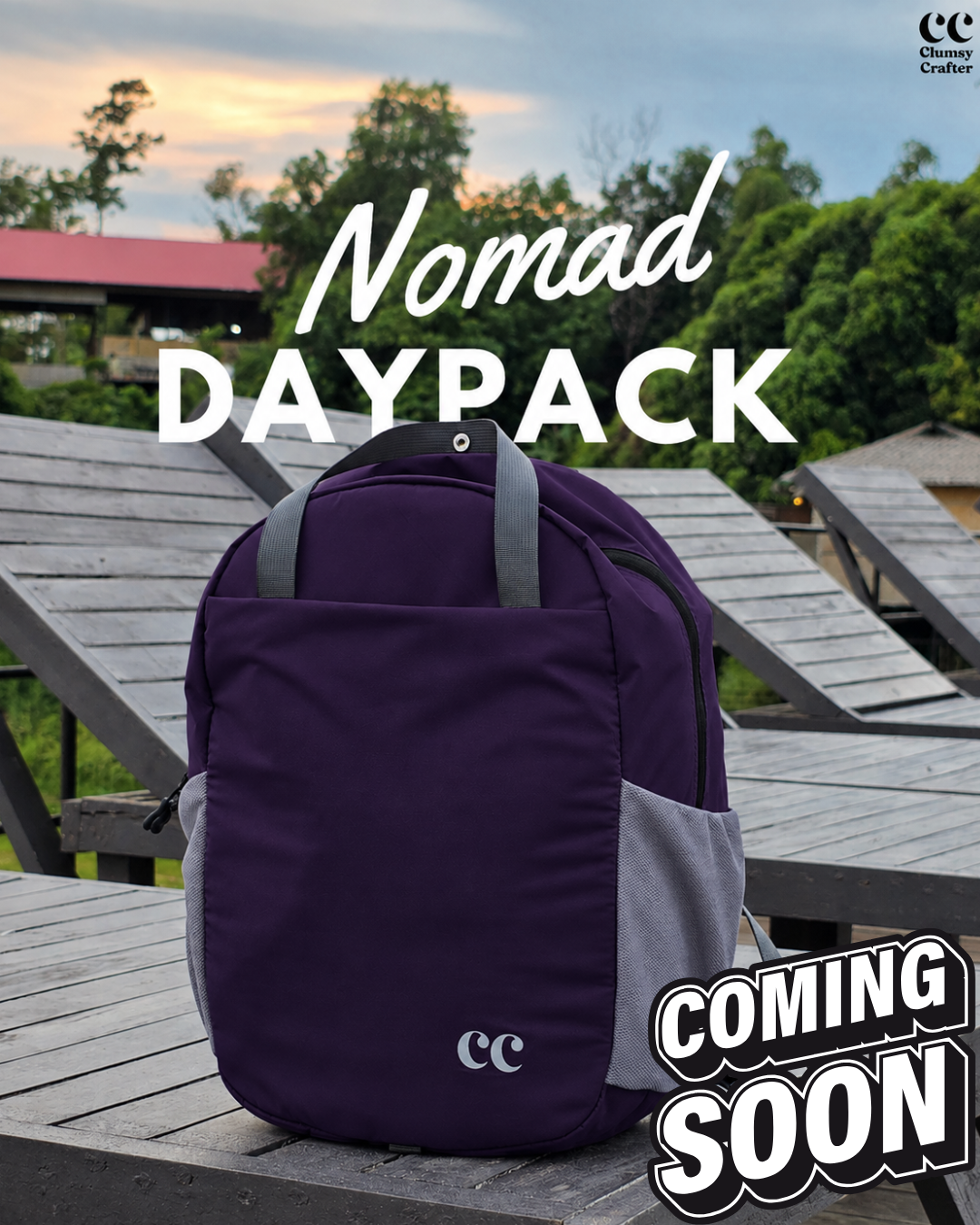 Nomad Daypack- Grape Purple