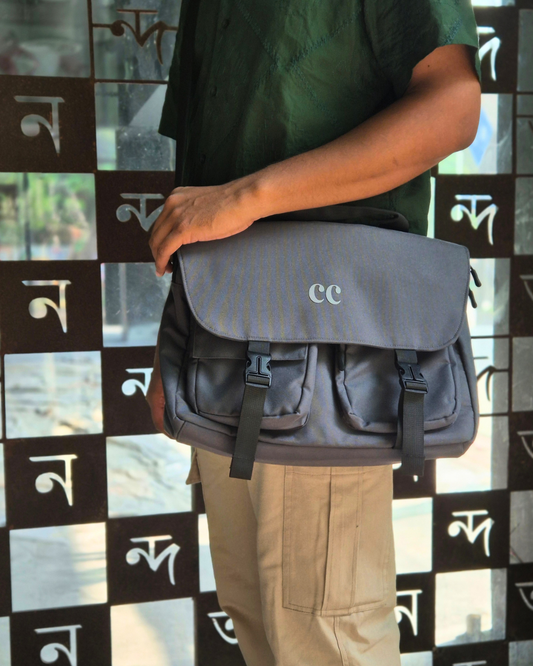 CC Messenger Bag- Grey