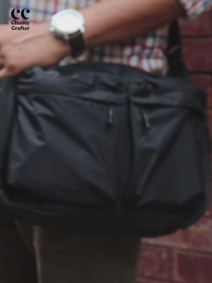 Juno Messenger Bag  - Black